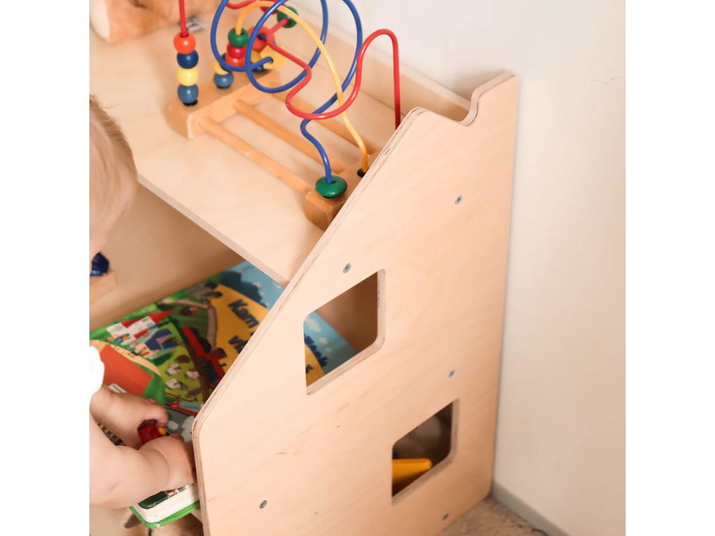 Montessori játéktároló polc – natúr – BusyKids BusyKids