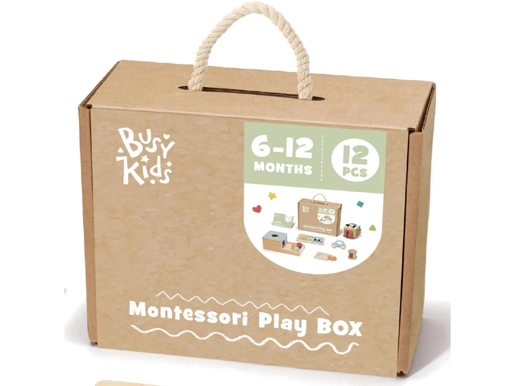 Montessori játékdoboz – 6–12 hónap – BusyKids BusyKids