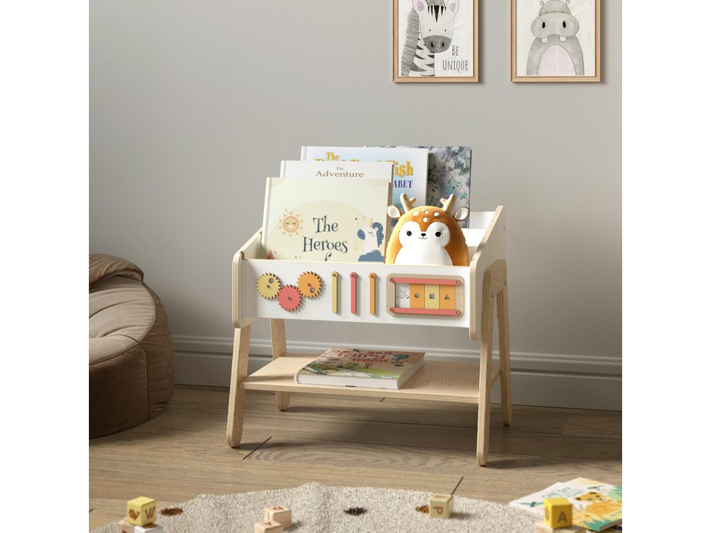 LILU 3az1-ben könyvespolc, szék és éjjeliszekrény – BusyKids BusyKids