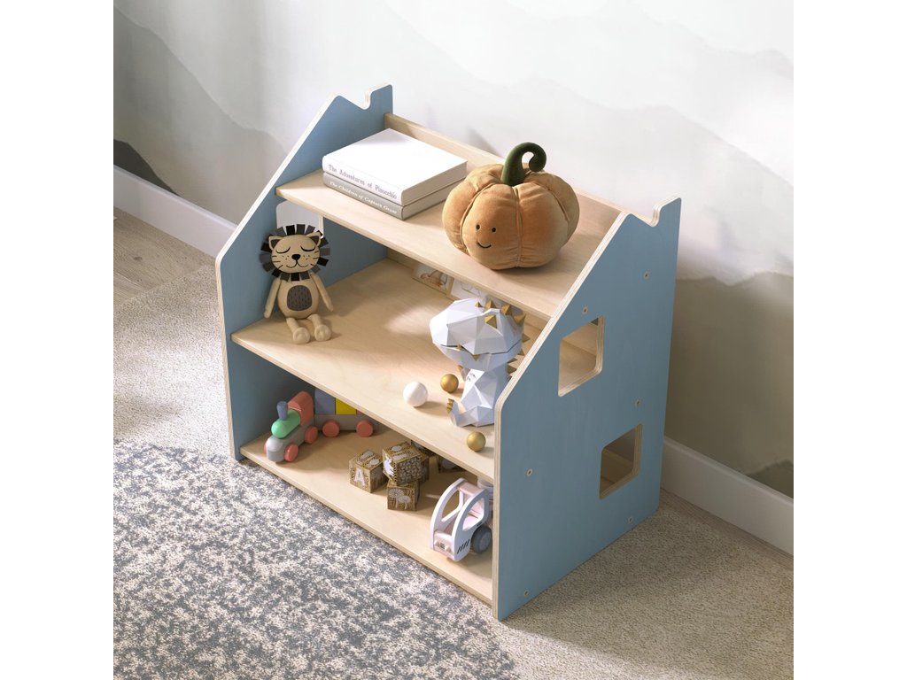 Montessori játéktároló polc – pasztell – BusyKids BusyKids