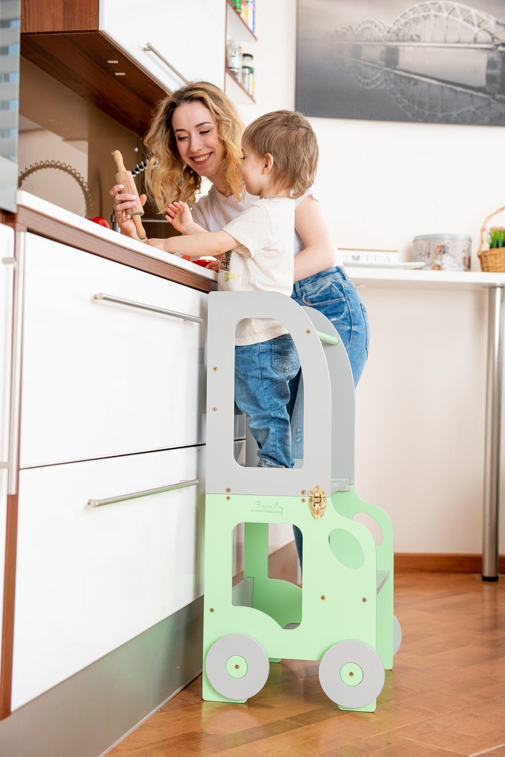 Autós tanulótorony és tanulóasztal – több színben – Family-scl Family-scl