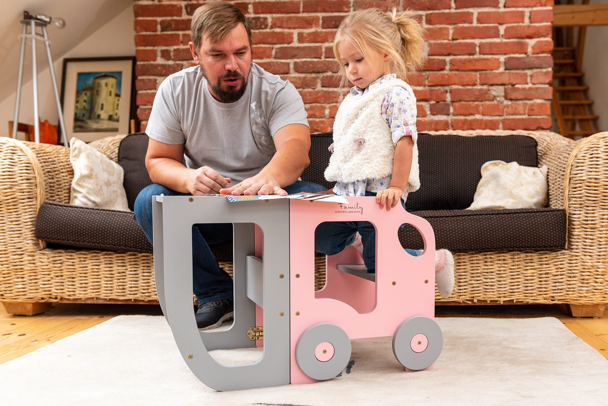 Autós tanulótorony és tanulóasztal – több színben – Family-scl Family-scl