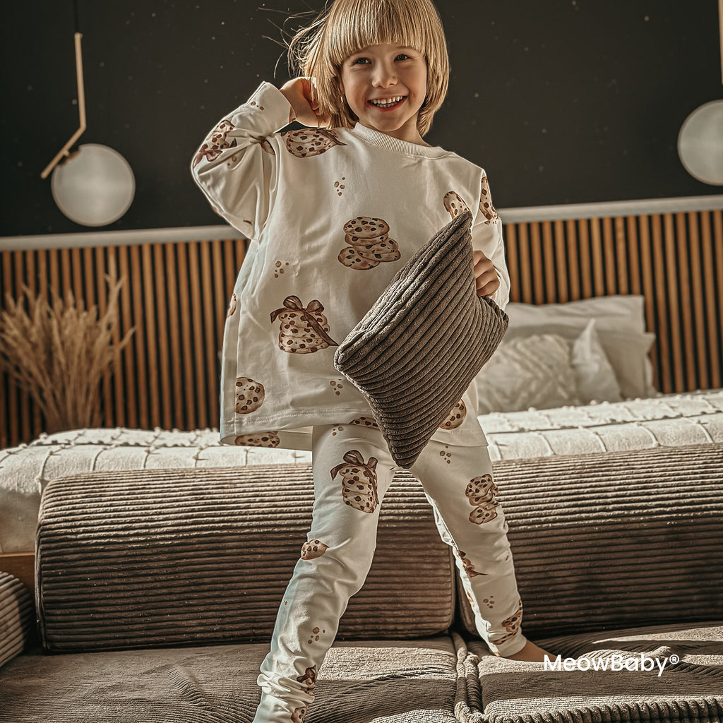 Nagy moduláris kanapé gyerekeknek – prémium kordbársony, ekrü – MeowBaby