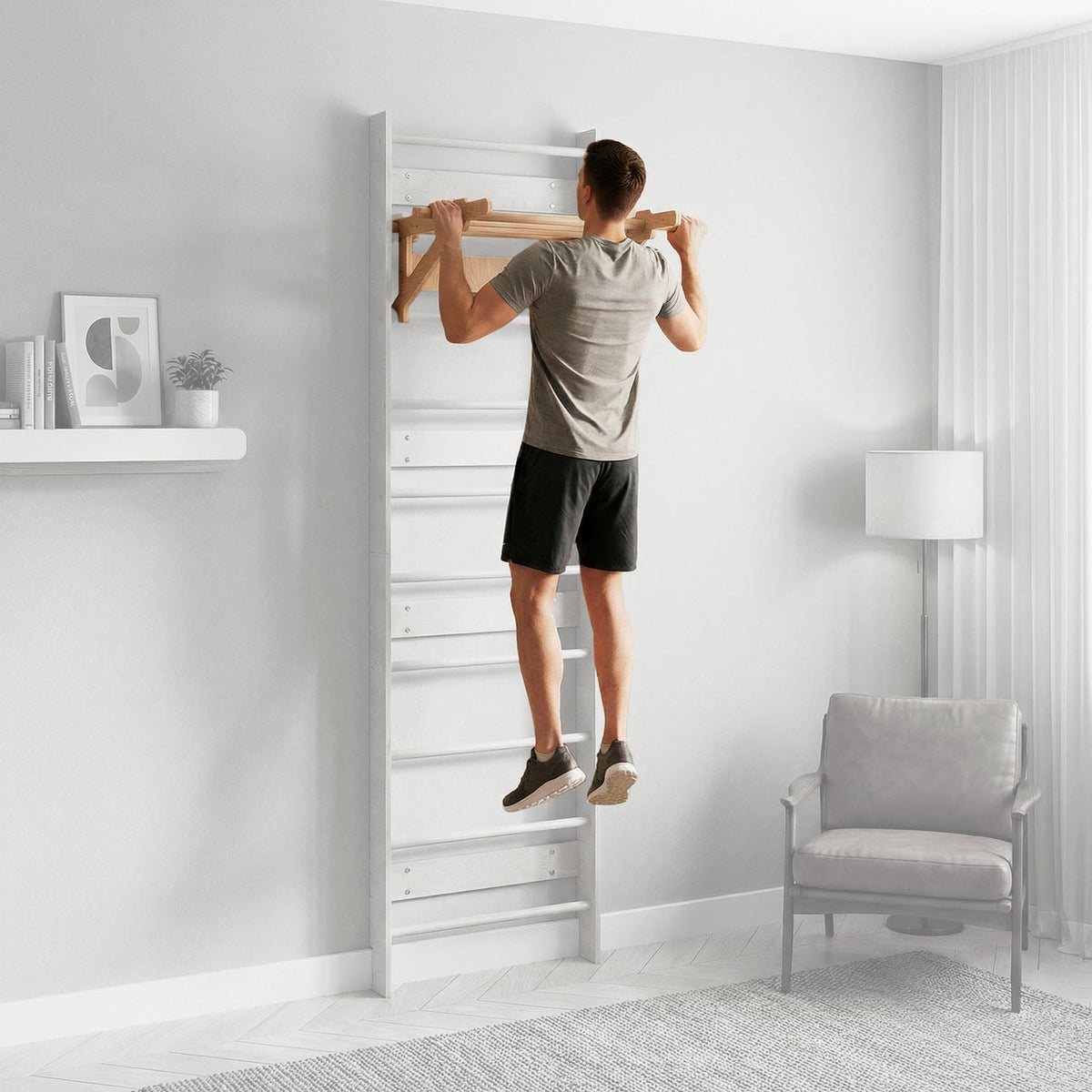 EVERGYM fa húzódzkodó rúd bordásfalhoz BusyKids
