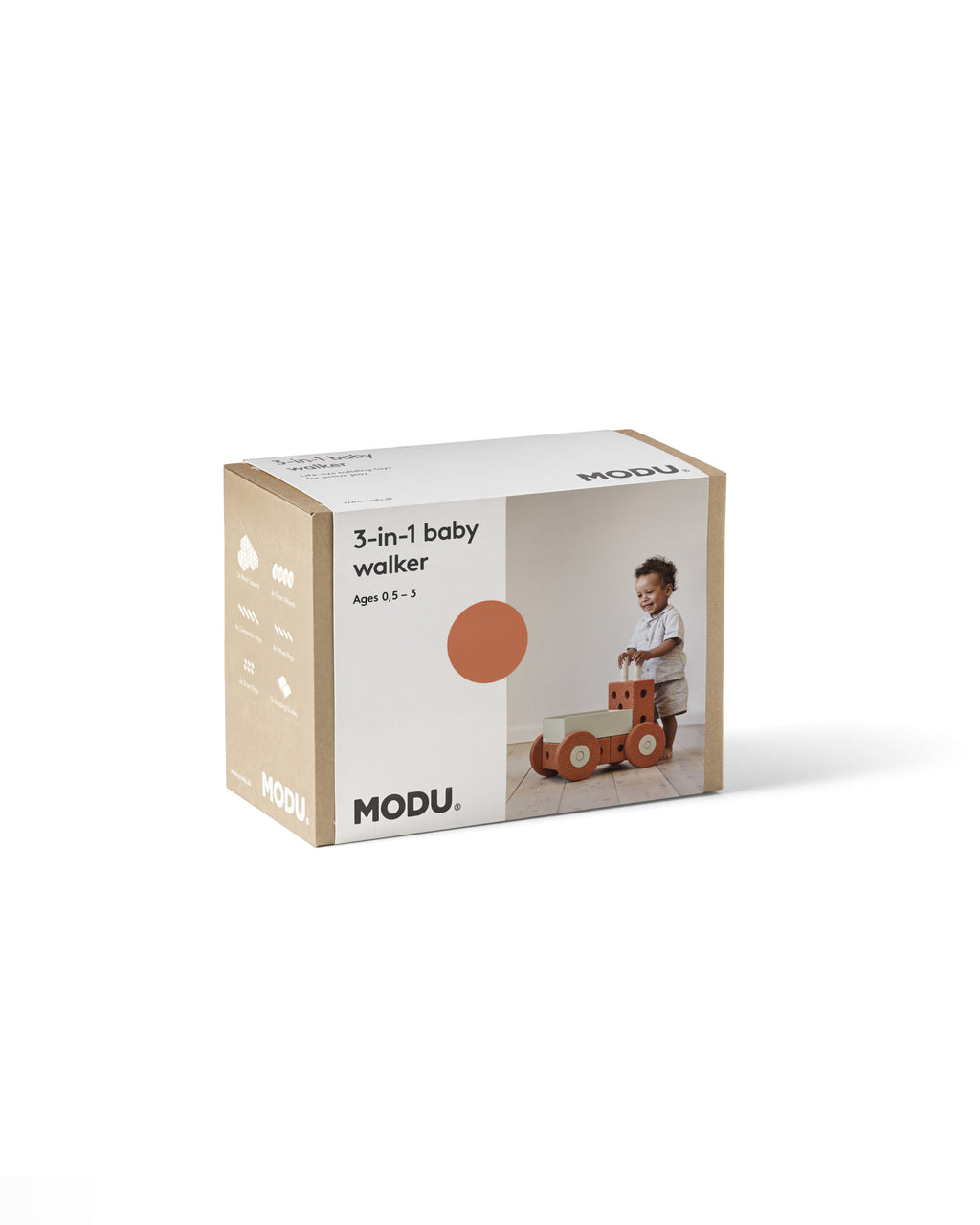 MODU 3 az 1-ben Járássegítő, Égetett narancs / Porzöld termékfotó