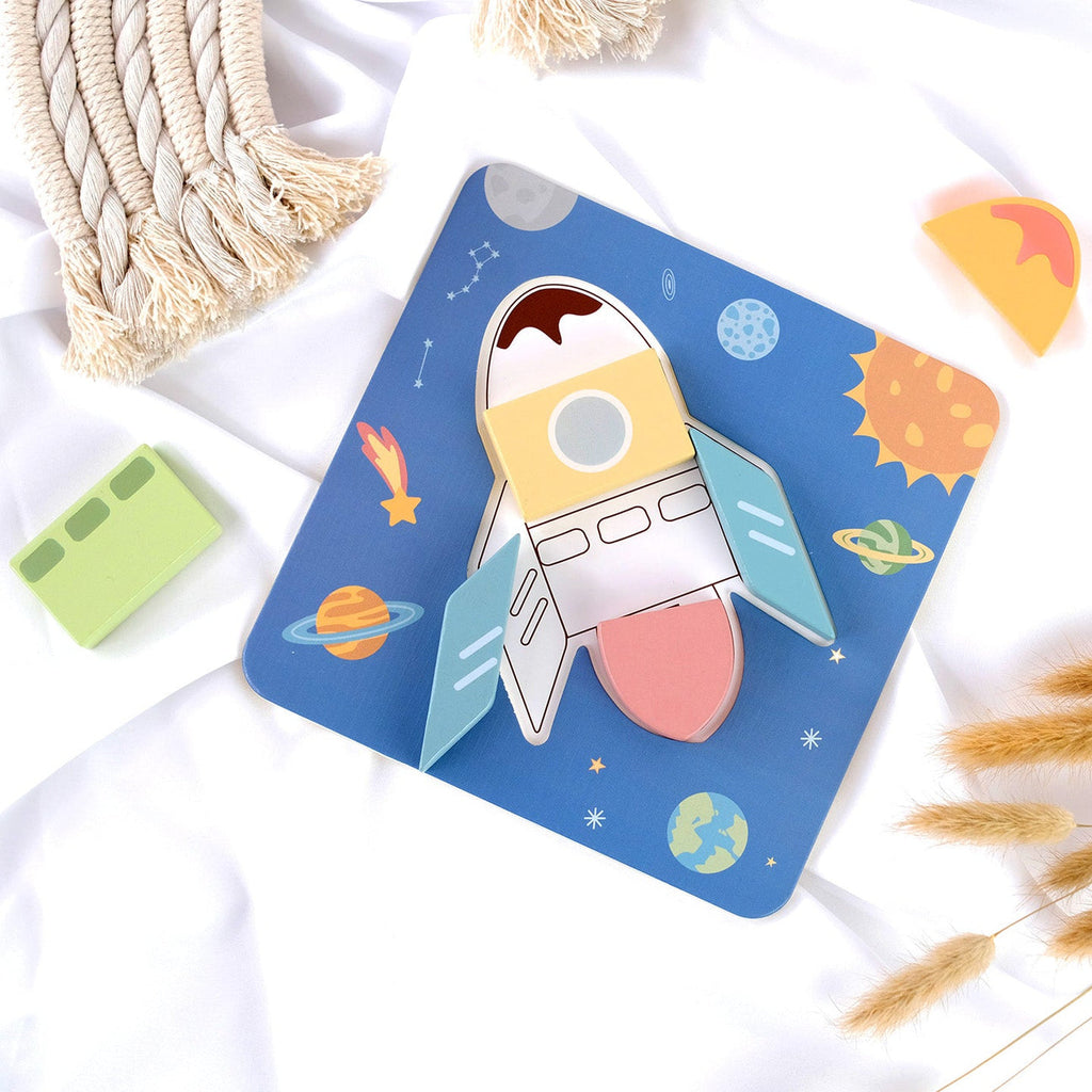 Közlekedési puzzle szett 6az1-ben BusyKids