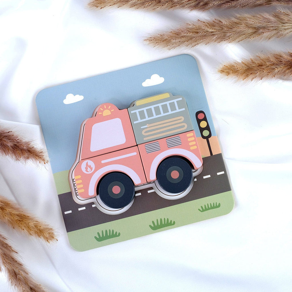 Közlekedési puzzle szett 6az1-ben BusyKids