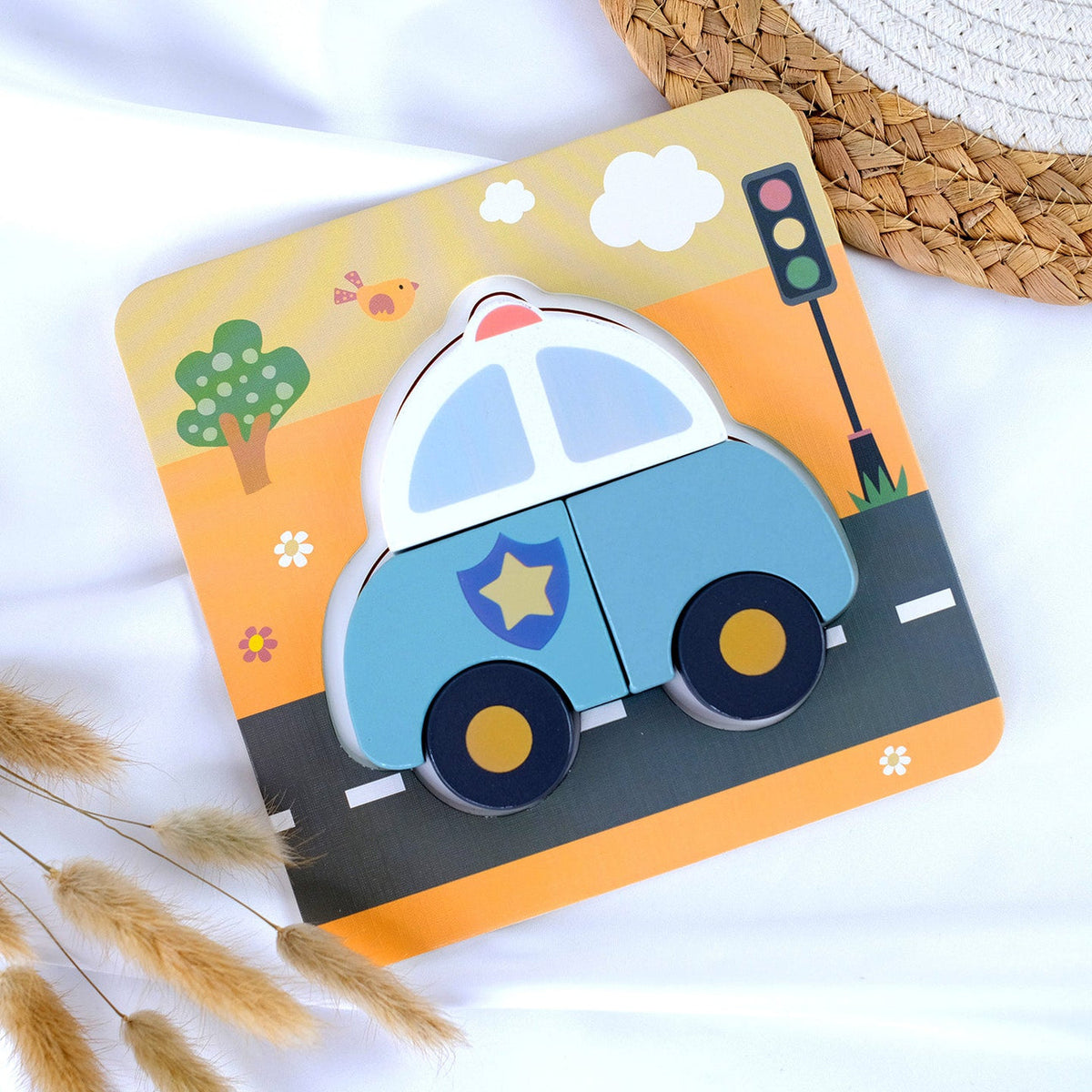 Közlekedési puzzle szett 6az1-ben BusyKids