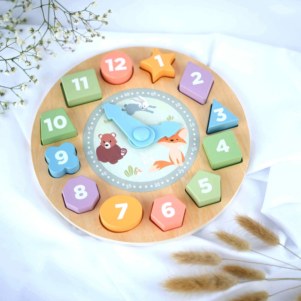 Fa óra válogató puzzle BusyKids