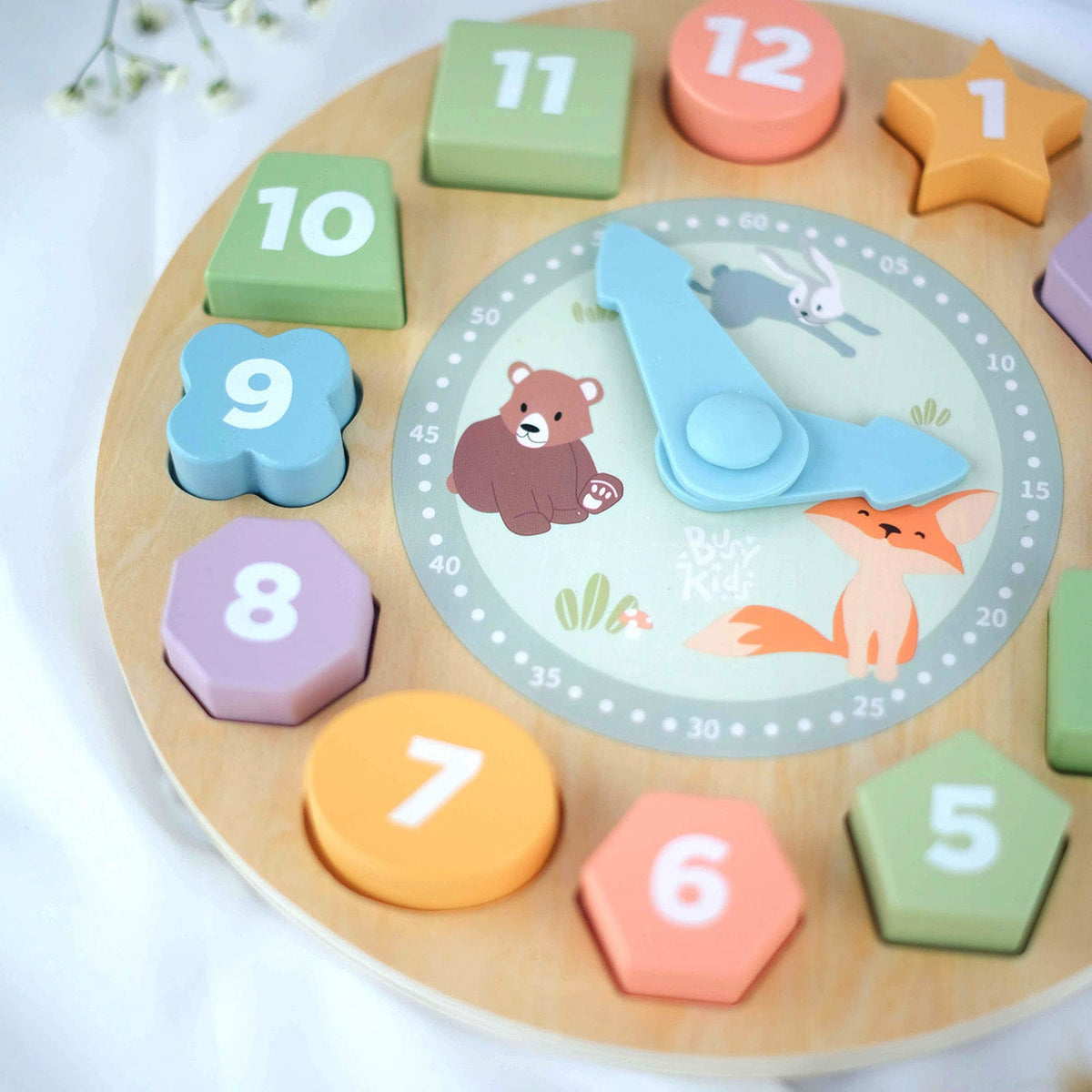 Fa óra válogató puzzle BusyKids