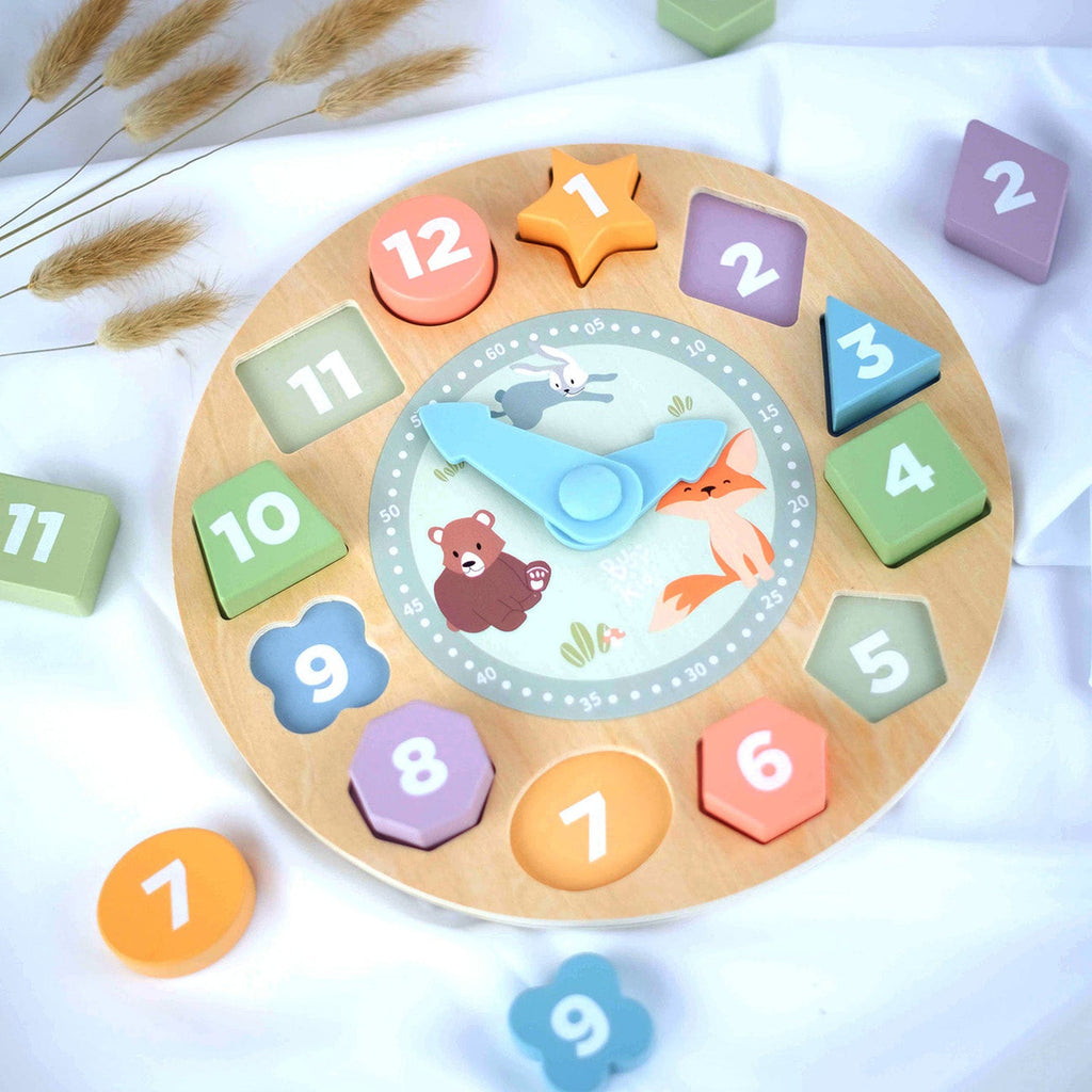 Fa óra válogató puzzle BusyKids