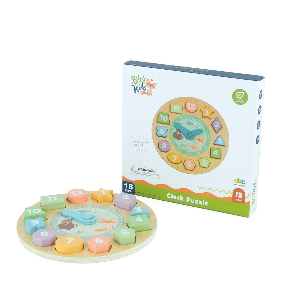Fa óra válogató puzzle BusyKids