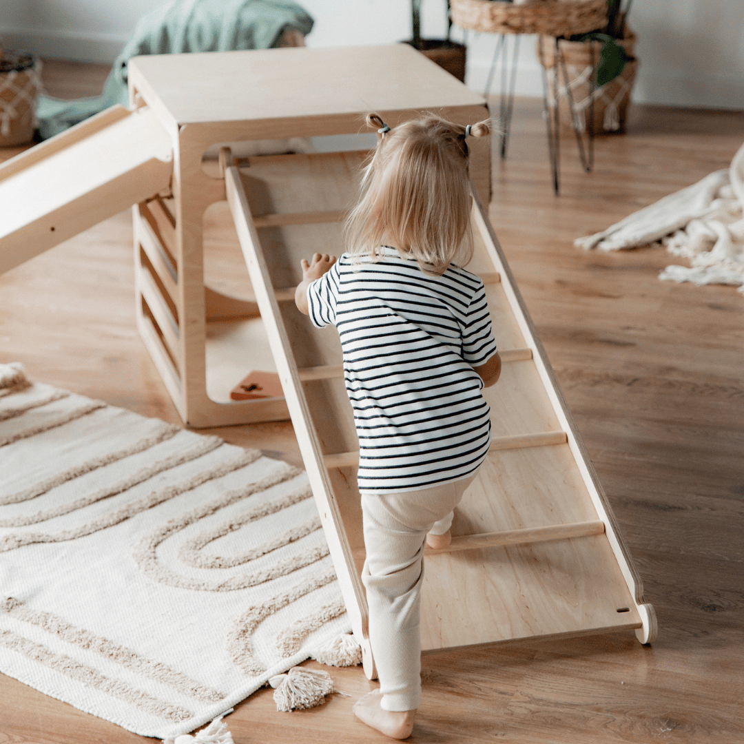 CUBITRI® Climbing Play Cube With Wooden Window