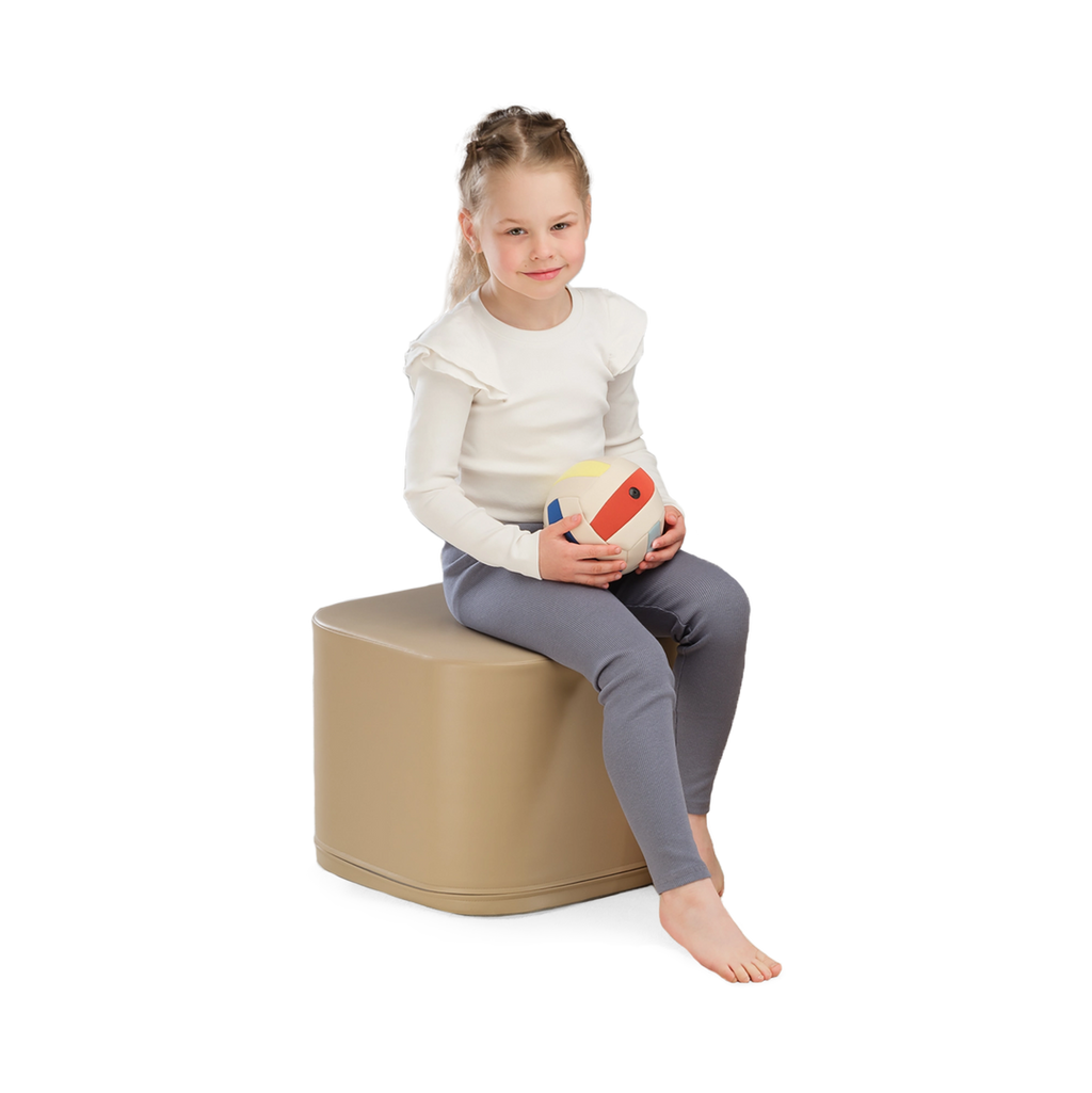 Small Play Pouf Cube - Beige IGLU
