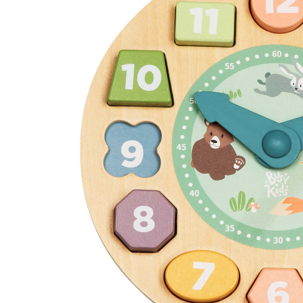 Fa óra válogató puzzle BusyKids