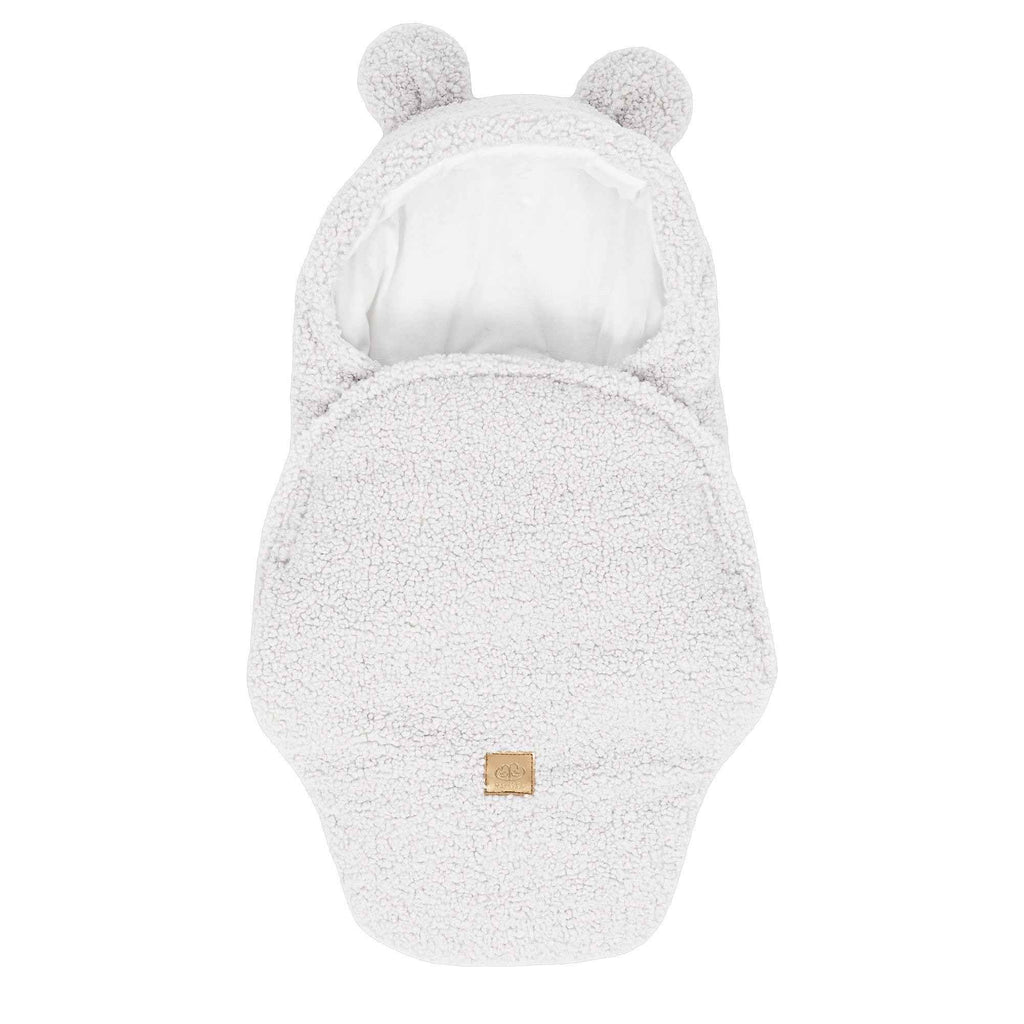 Baby Swaddle with Bear Ears – Bearly Off-White