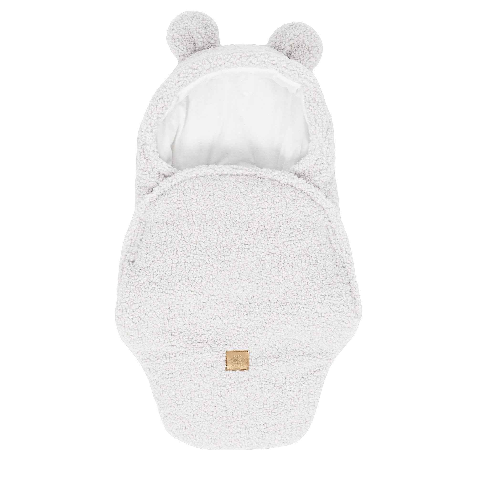 Baby Swaddle with Bear Ears – Bearly Off-White
