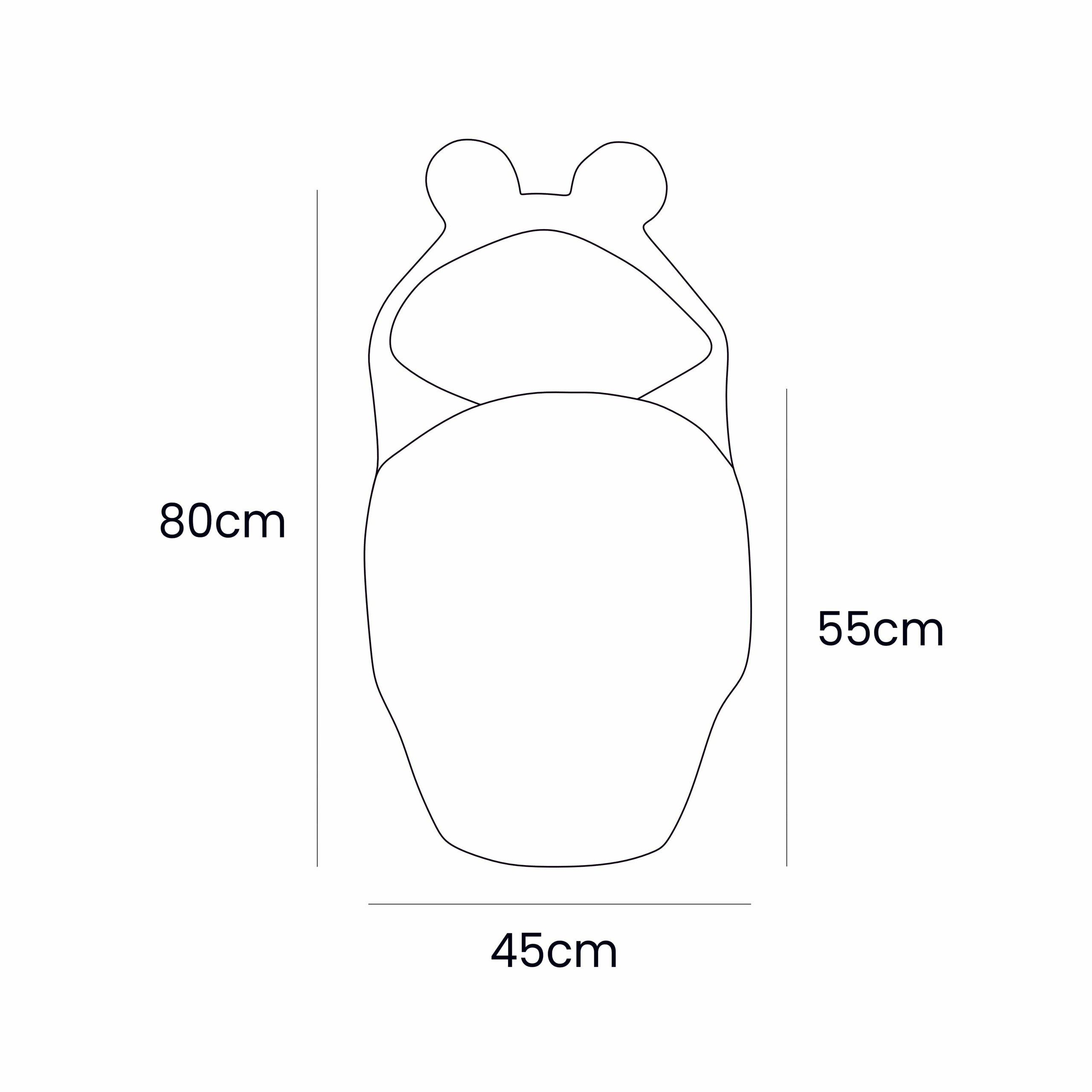 Baby Swaddle with Bear Ears – Olive Green