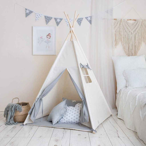 Beige & Grey Teepee Tent