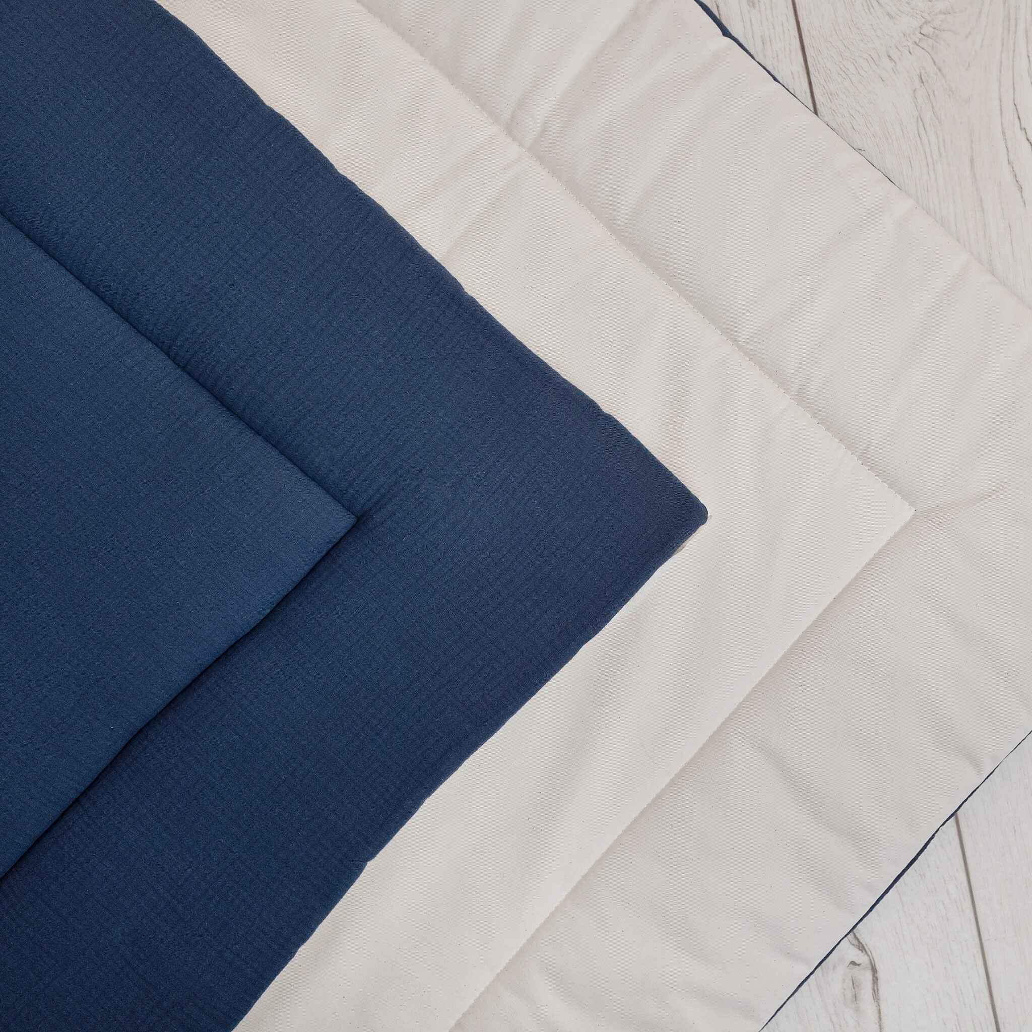 Beige-Navy Blue Teepee Tent