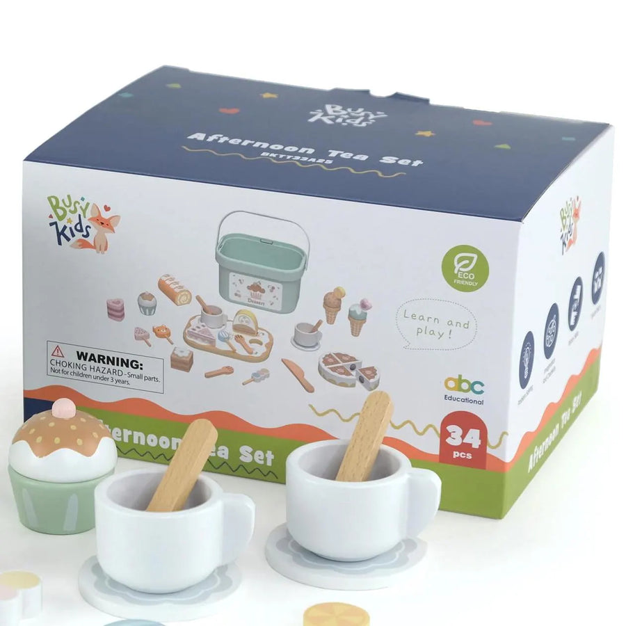 Délutáni tea játékkészlet, 34 részes – BusyKids