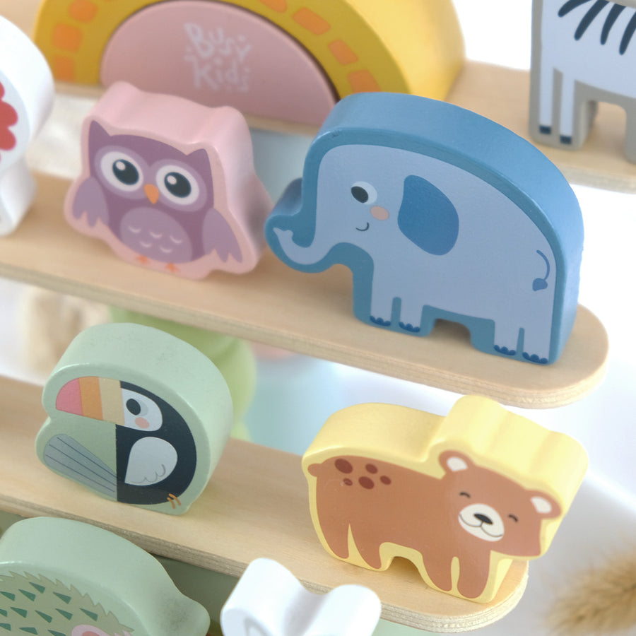 Egymásra rakható állatfigurák – BusyKids