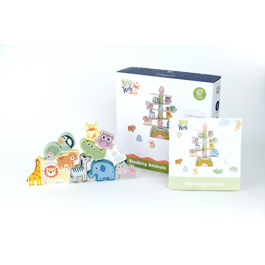 Egymásra rakható állatfigurák – BusyKids