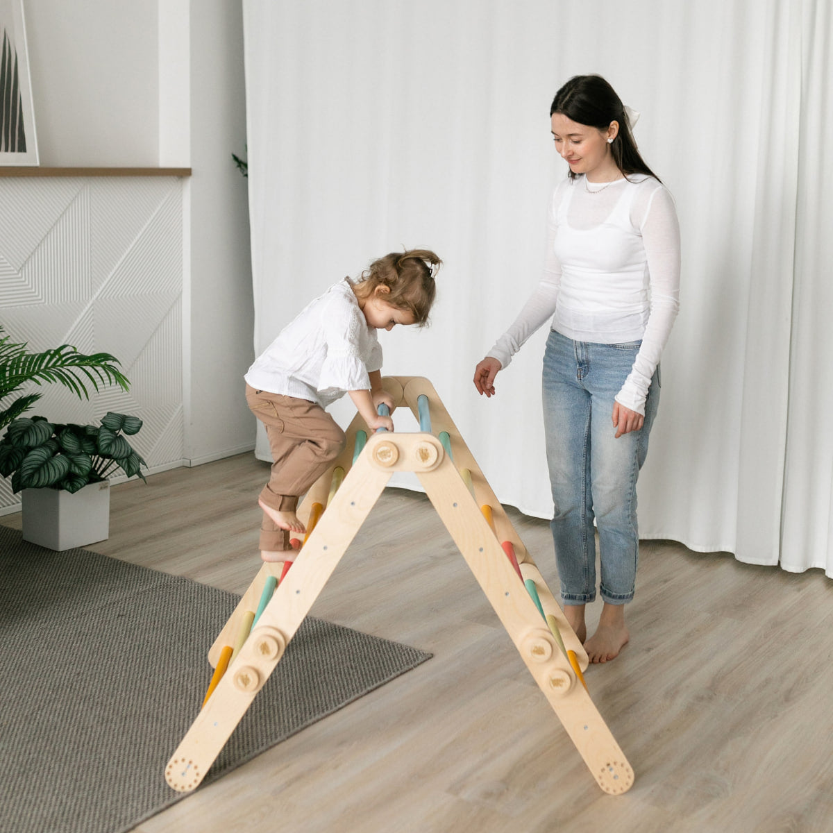 Flexi fa mászóka gyerekeknek – L szett – BusyKids