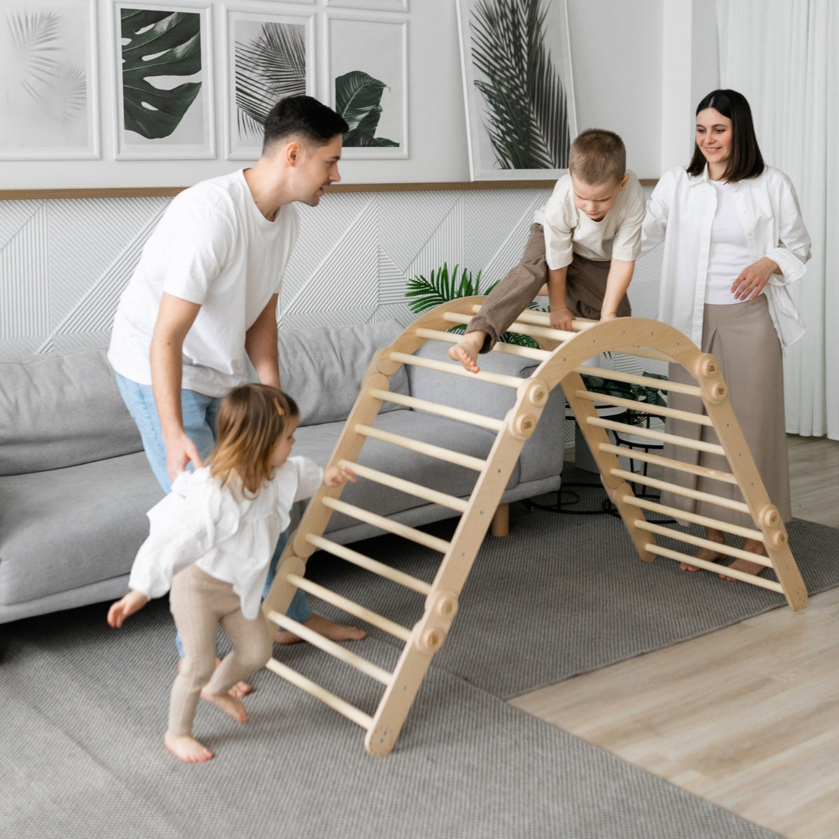 Flexi fa mászóka gyerekeknek – L szett – BusyKids