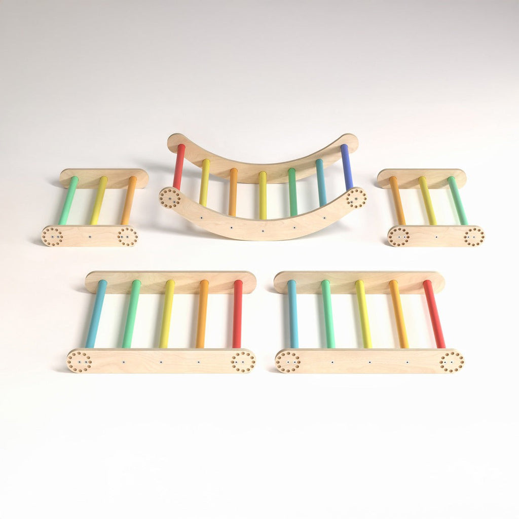 Flexi fa mászóka gyerekeknek – L szett – BusyKids