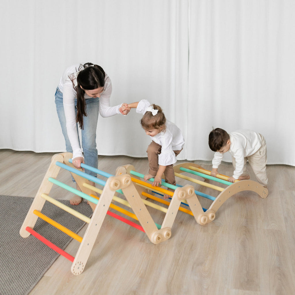Flexi fa mászóka gyerekeknek – L szett – BusyKids