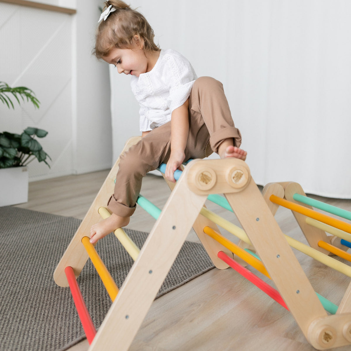 Flexi fa mászóka gyerekeknek – L szett – BusyKids