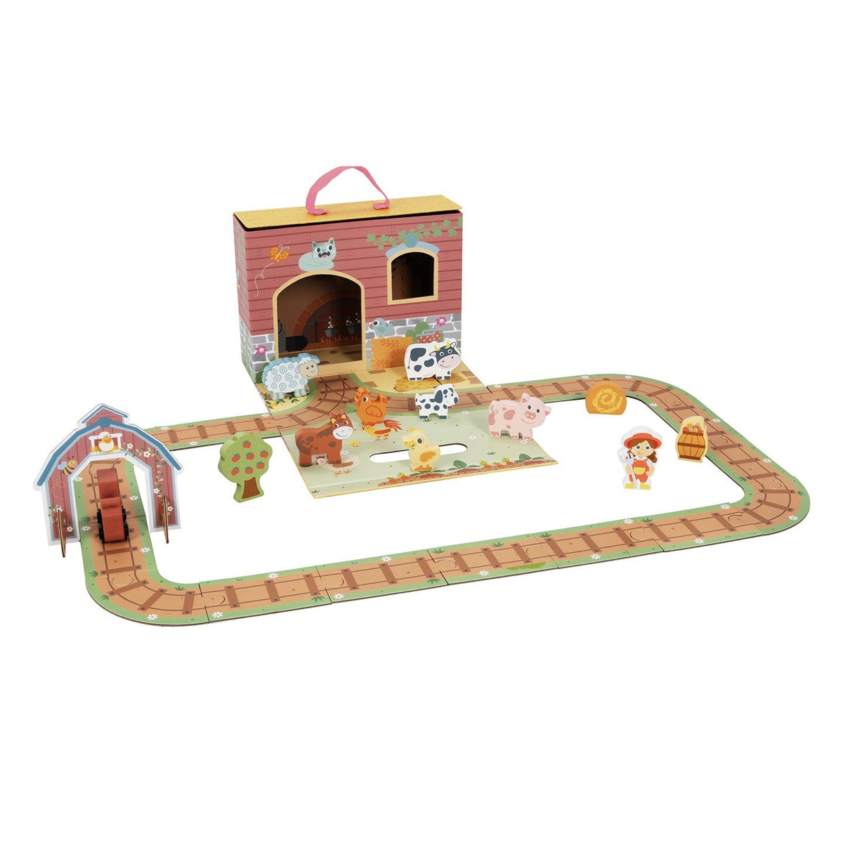 Hordozható játékdoboz – farm – BusyKids