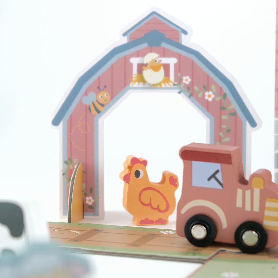 Hordozható játékdoboz – farm – BusyKids