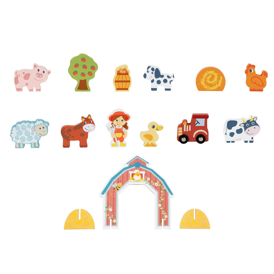 Hordozható játékdoboz – farm – BusyKids
