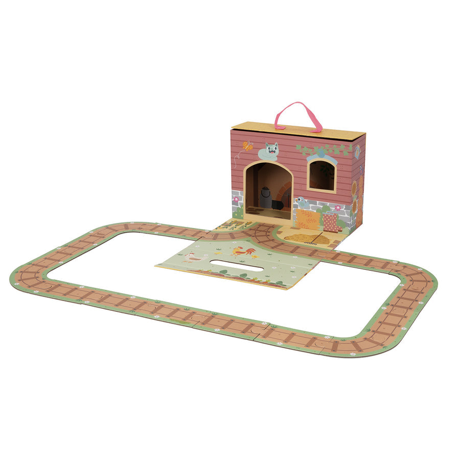 Hordozható játékdoboz – farm – BusyKids
