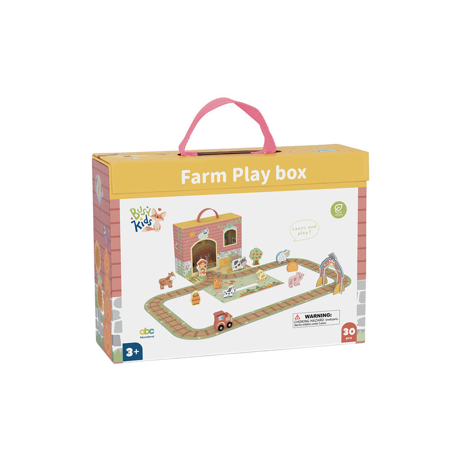 Hordozható játékdoboz – farm – BusyKids