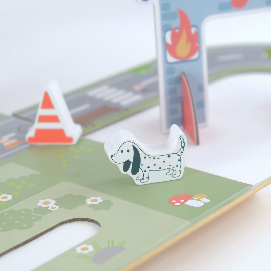 Hordozható játékdoboz – tűzoltóság – BusyKids