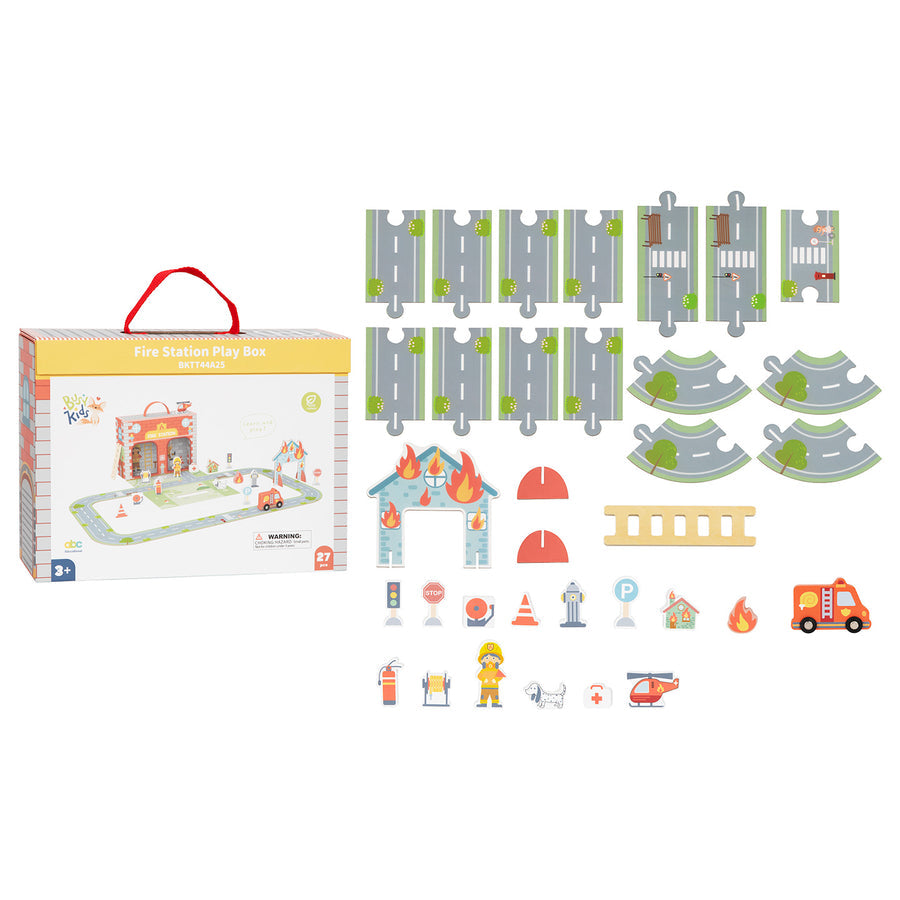 Hordozható játékdoboz – tűzoltóság – BusyKids