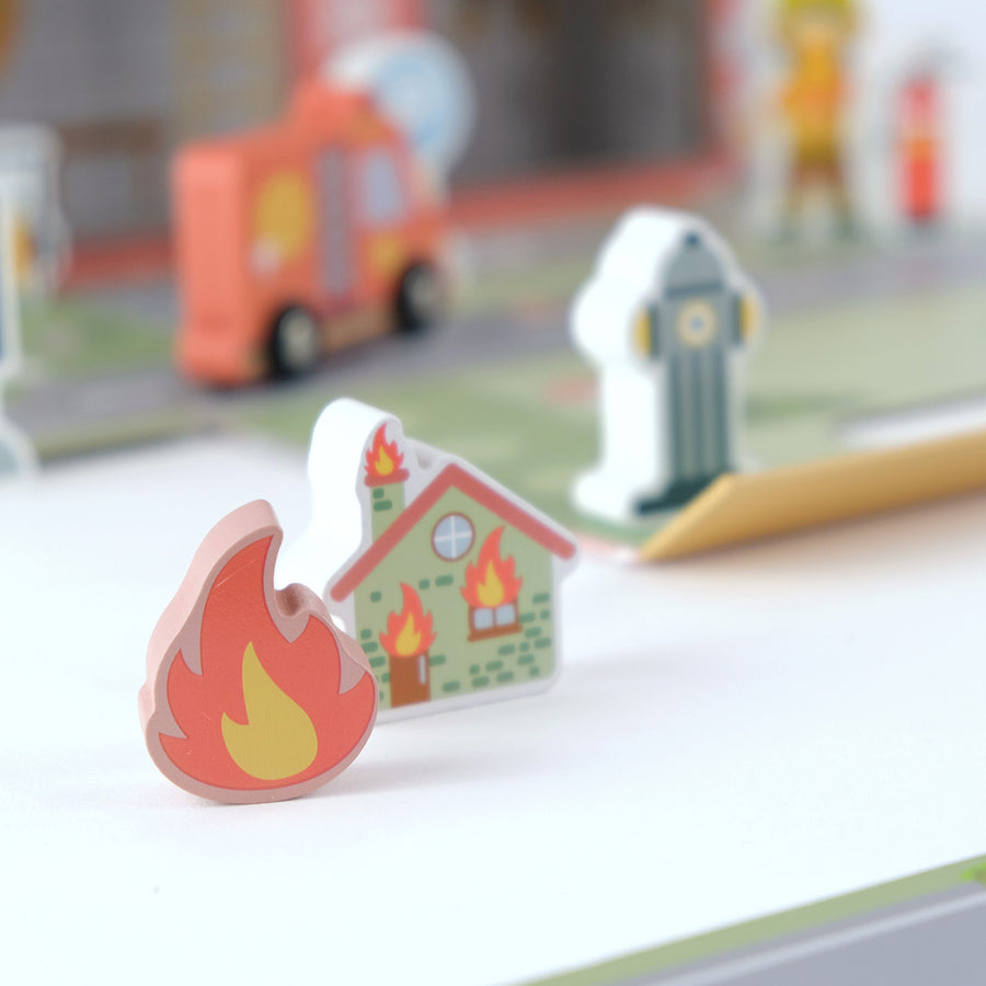 Hordozható játékdoboz – tűzoltóság – BusyKids