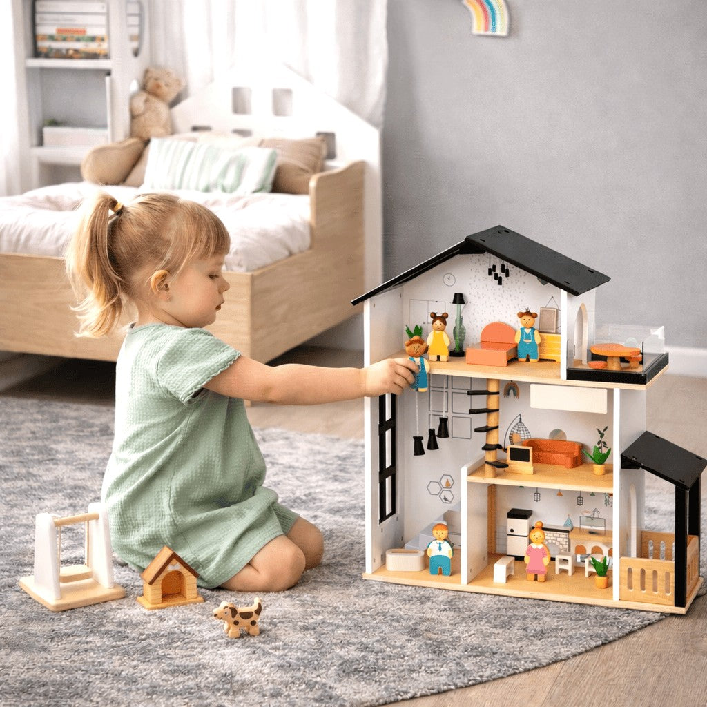 NORDI háromszintes babaház – BusyKids