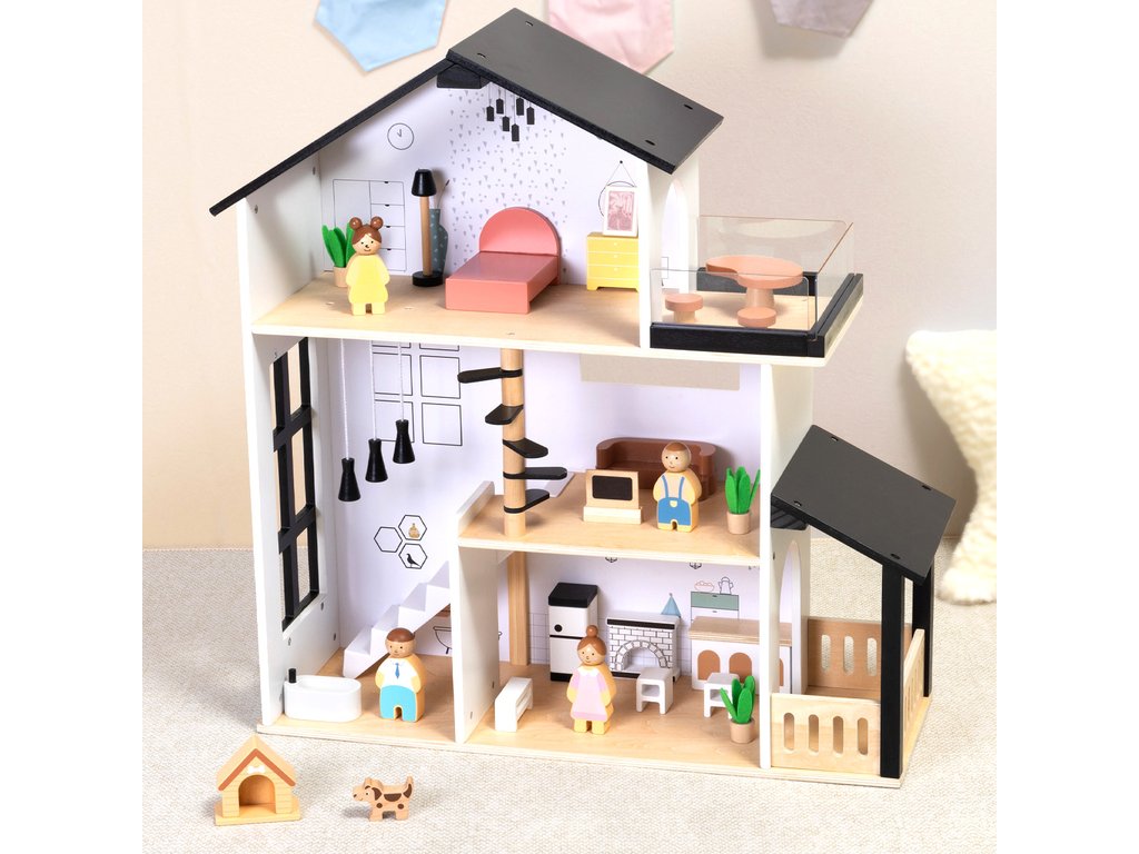 NORDI háromszintes babaház – BusyKids