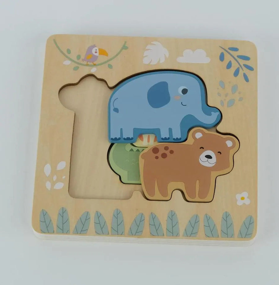 Többrétegű állatos puzzle – BusyKids