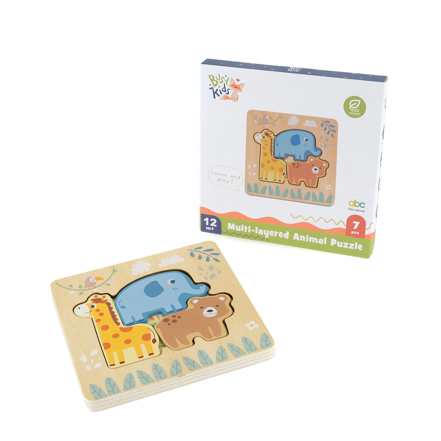 Többrétegű állatos puzzle – BusyKids