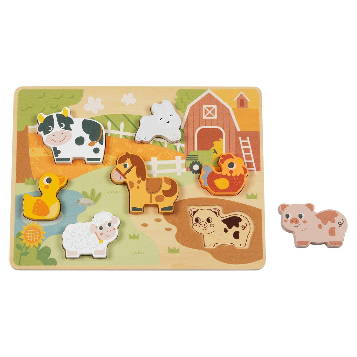 Vastag fa puzzle – farmállatok – BusyKids