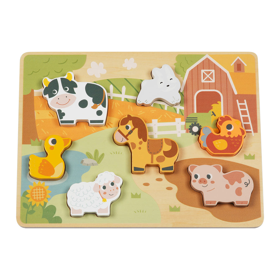 Vastag fa puzzle – farmállatok – BusyKids