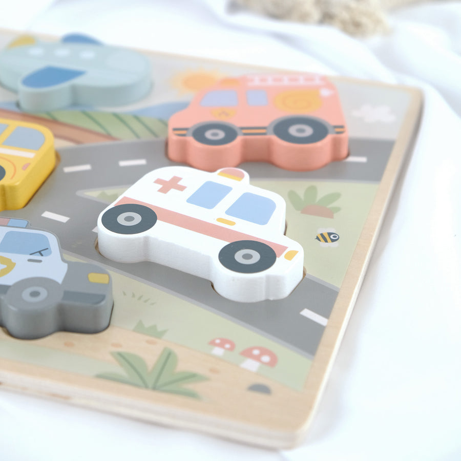 Vastag fa puzzle – közlekedés – BusyKids