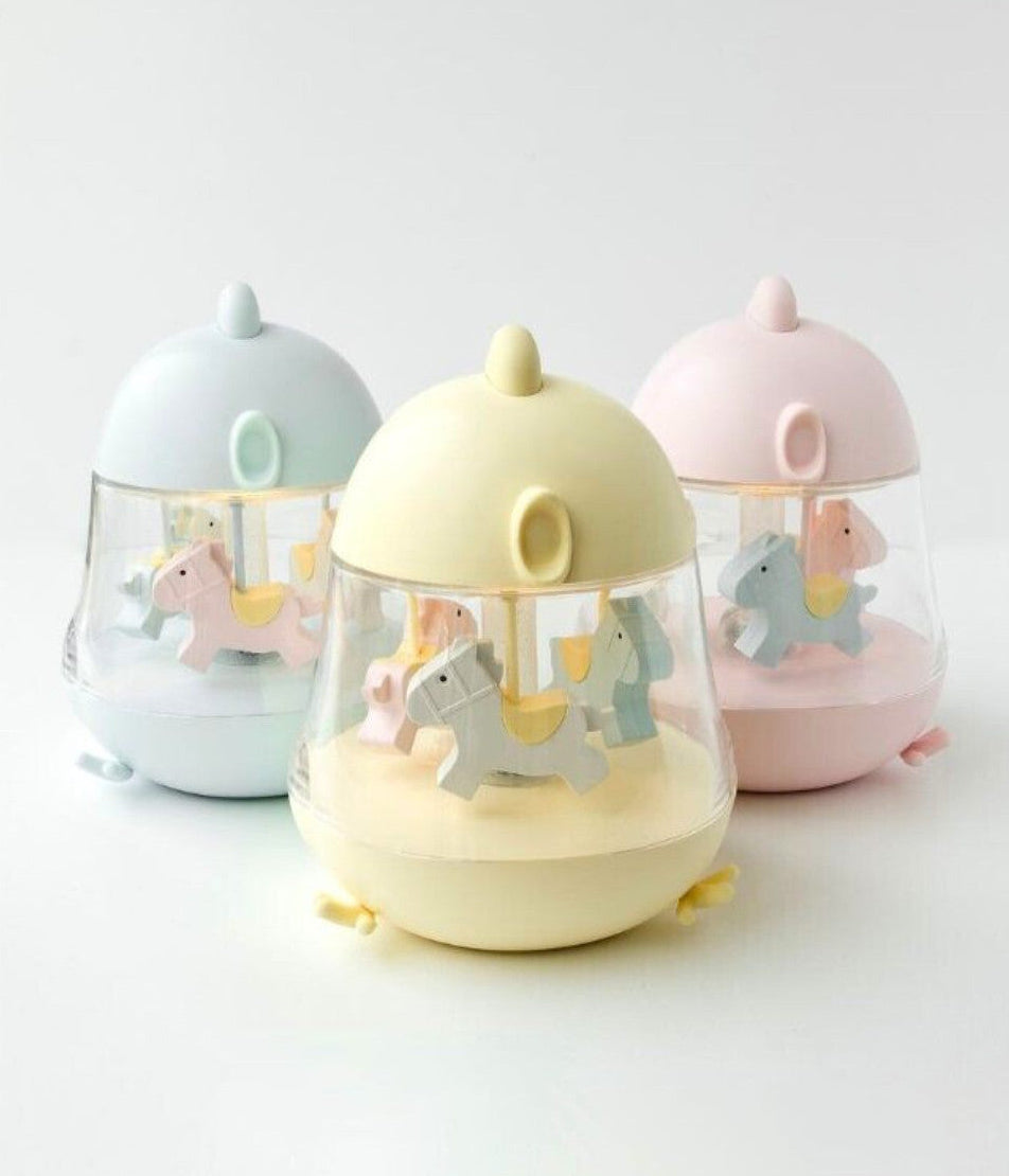 Lamp with Carousel and Music - Pink
