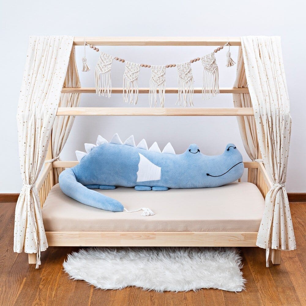 Dragonsaur sárkány plüsspárna, 200 cm – kék – CuddleRest
