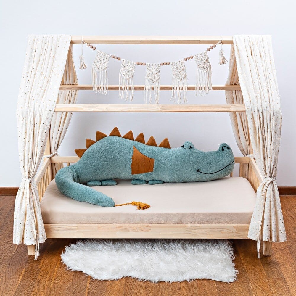 Dragonsaur sárkány plüsspárna, 200 cm – zöld – CuddleRest